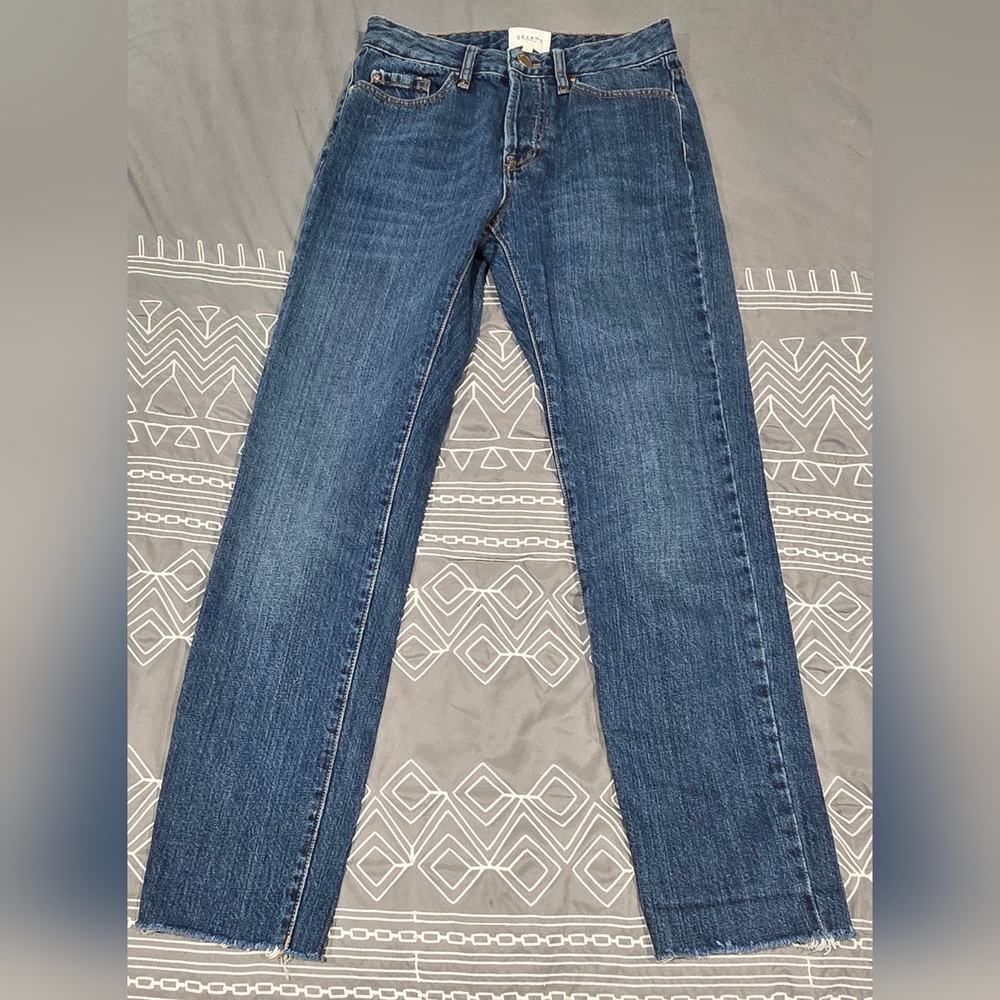 Sezane Cropped Straight Leg Jeans Size 25 - Picture 9 of 9